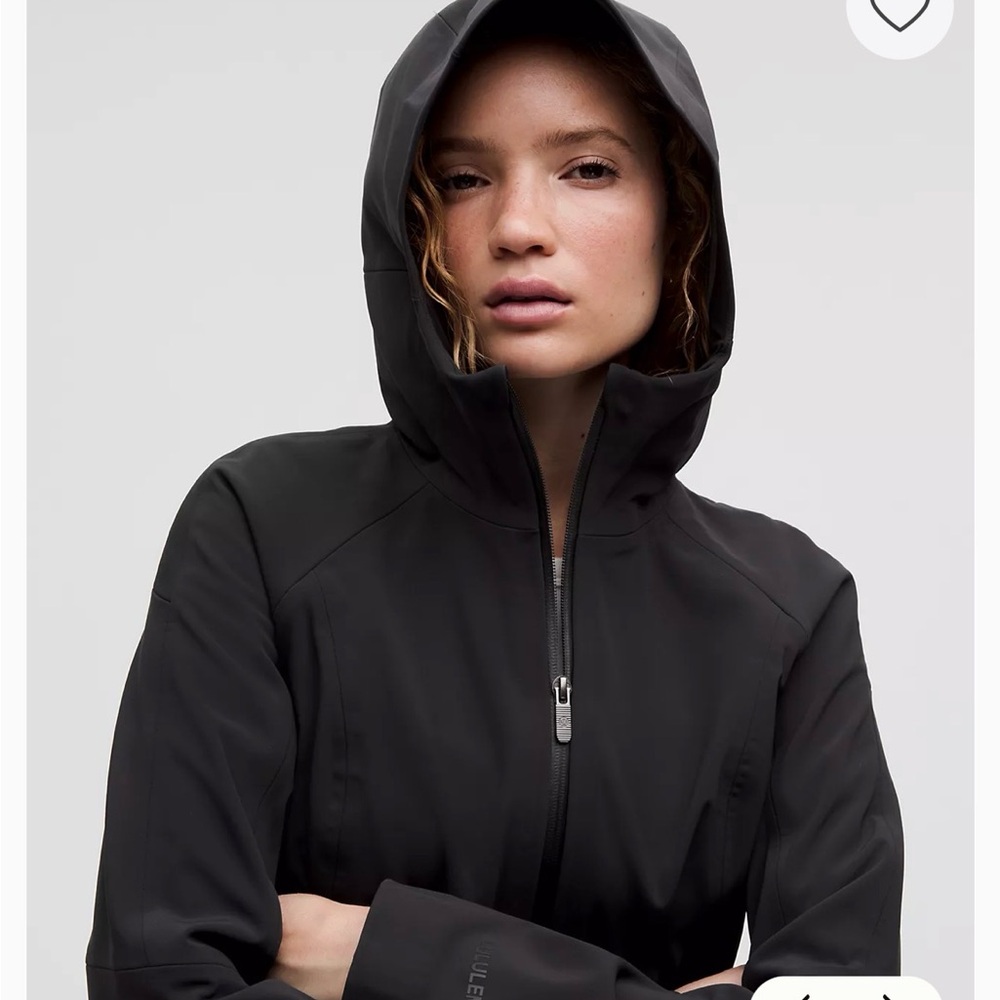 ISO Lululemon Repelshell in black - size 0 or 2.